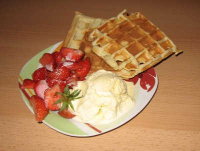 Erdbeerwaffeln
